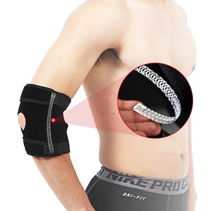 custom adjustable compression archery sports tennis cycling arm elbow brace knee pads sleeves support wraps guard protector