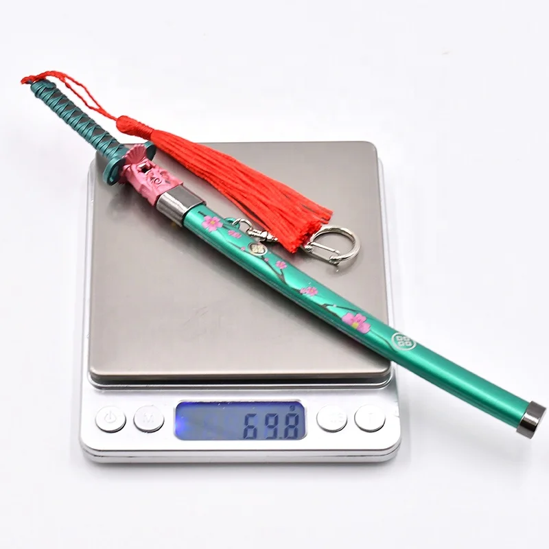 New Design 22CM Game VALORANTS Toys Sword Mini Katana Metal Zinc Alloy Keychain Crafts for Fans