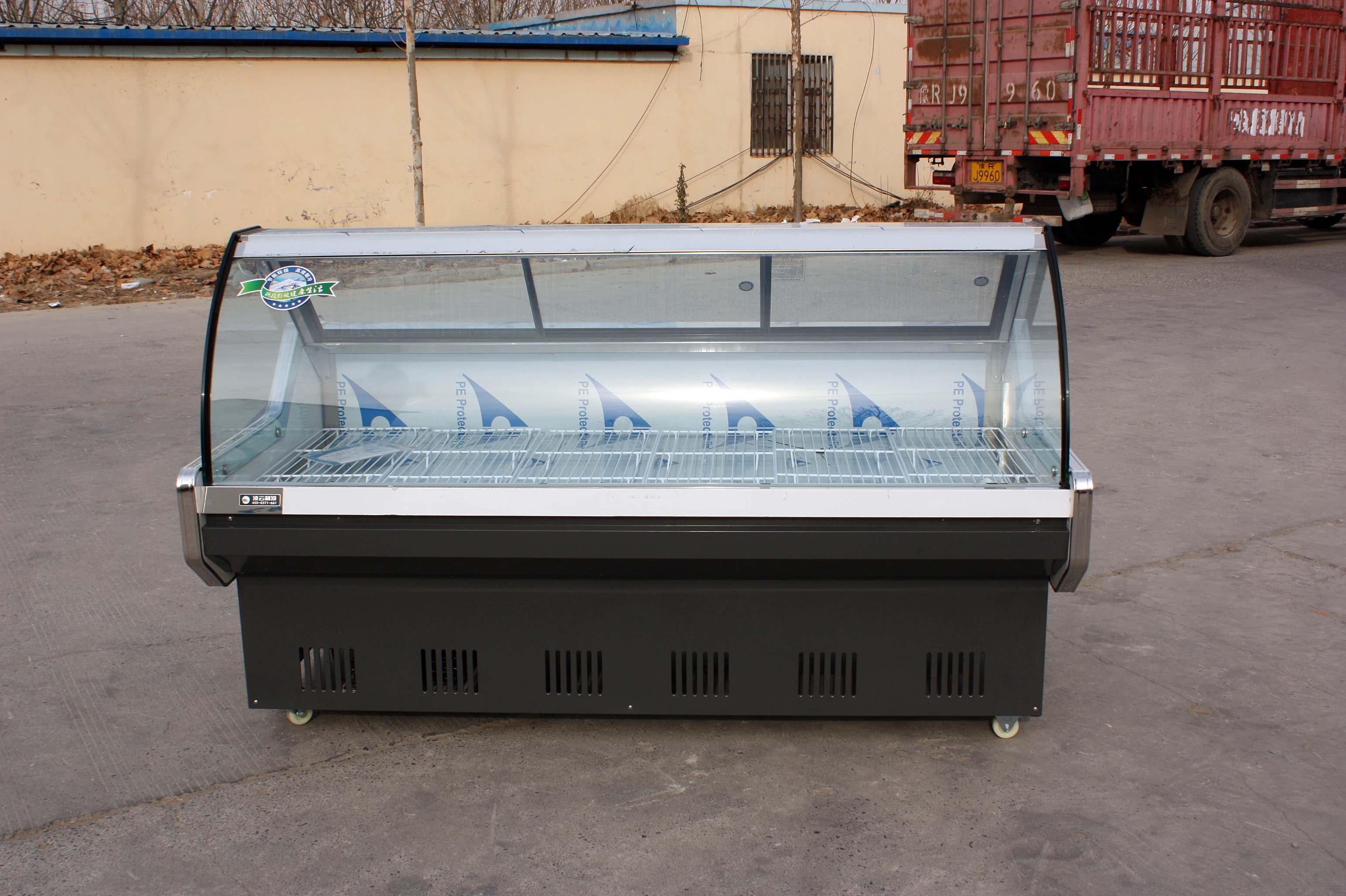 meat display fridge commercial restaurant cooked deli fresh meat chiller Food Display counter cabinet prepared food cooler