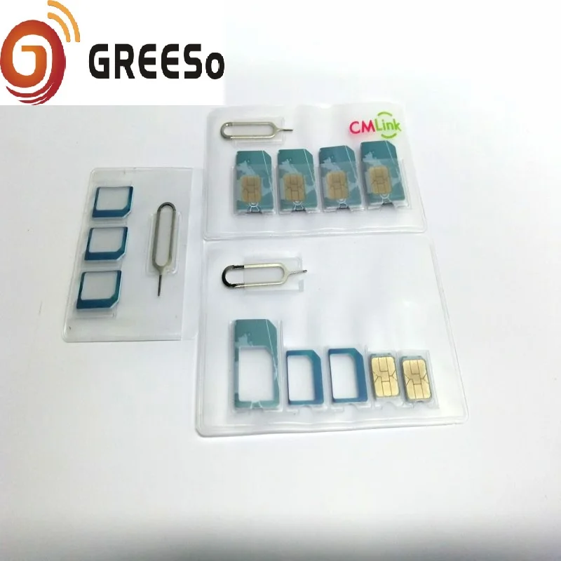 
Simple to Handle Exquisite Nano to Micro/Standard 5 in1Sim Adapter for WCDMA Card Converter Set 