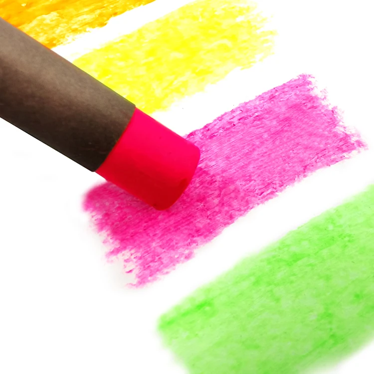 Масляная пастель Se Art высшего класса 12 неоновых цветов Ini lukisan atas minyak Pastel 12 цветов неонового цвета