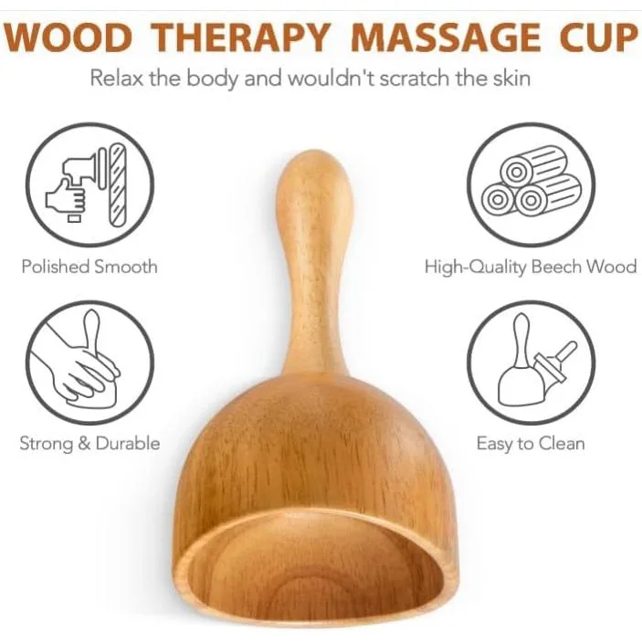 Wholesale Wood Massage Therapy Tools Kit for Body Shaping Wooden Lymphatic Drainage Massager for Cellulite Wooden Gua Sha Tools