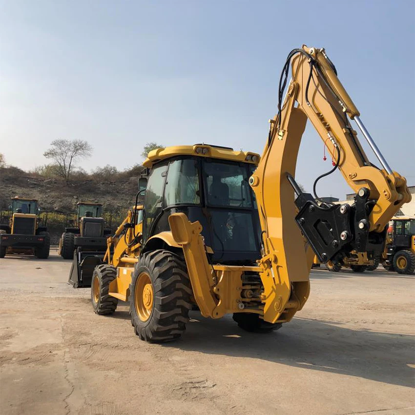 Wolwa 1.3m3 front loader bucket and 0.3m3 backhoe loader retroexcavadora