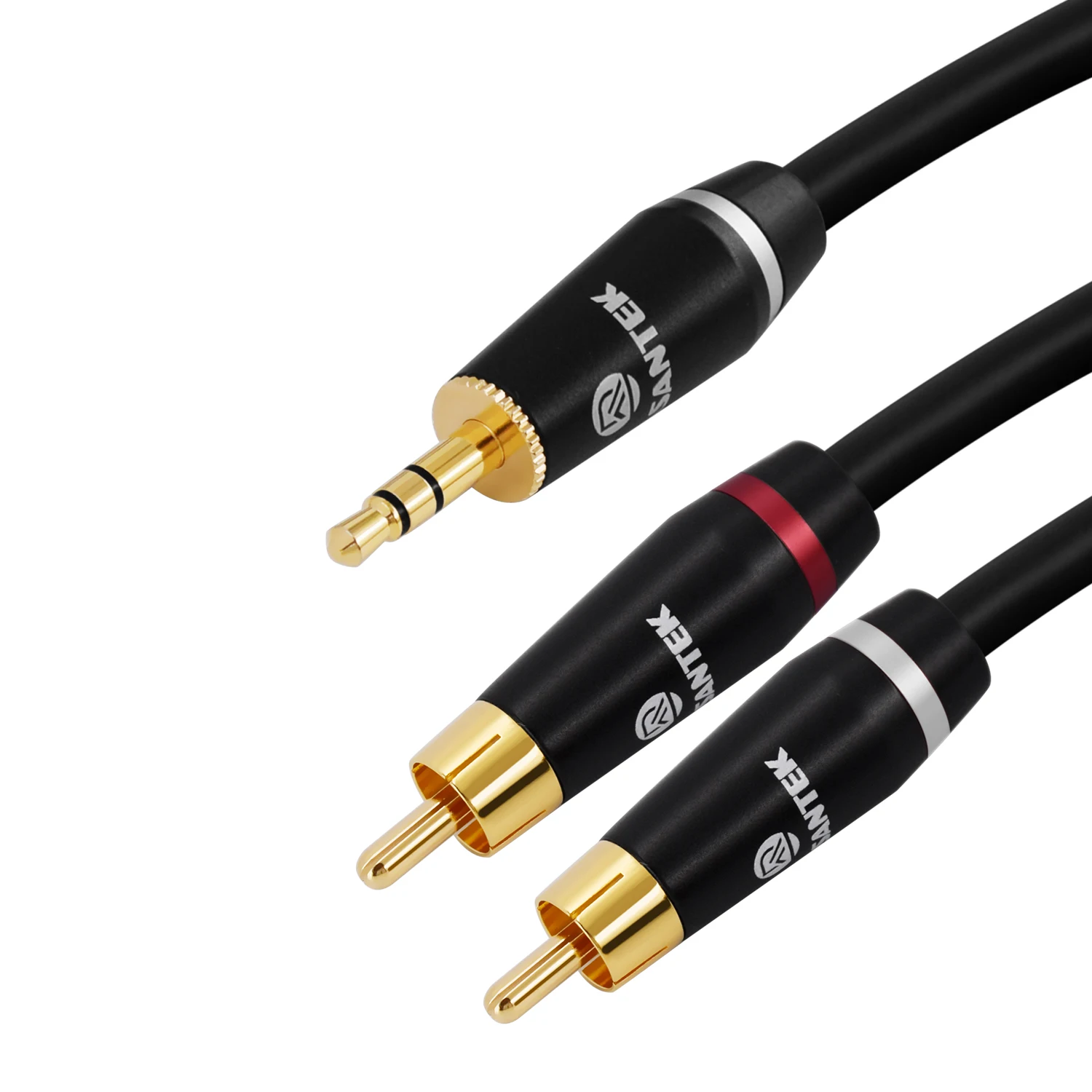 Аудиокабель 2 RCA на 3 5 мм стерео двухканальный AUX-кабель прямоугольные вилки и