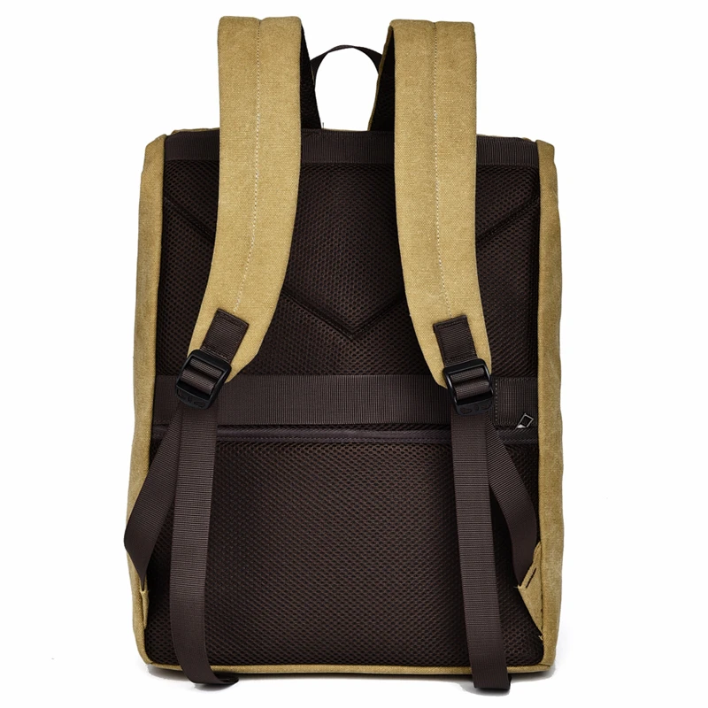 2024 Vintage Canvas Rucksack Travel Outdoor Backpack Fashion School Big Capacity Laptop Canvas Cotton Backpack for Men and Women