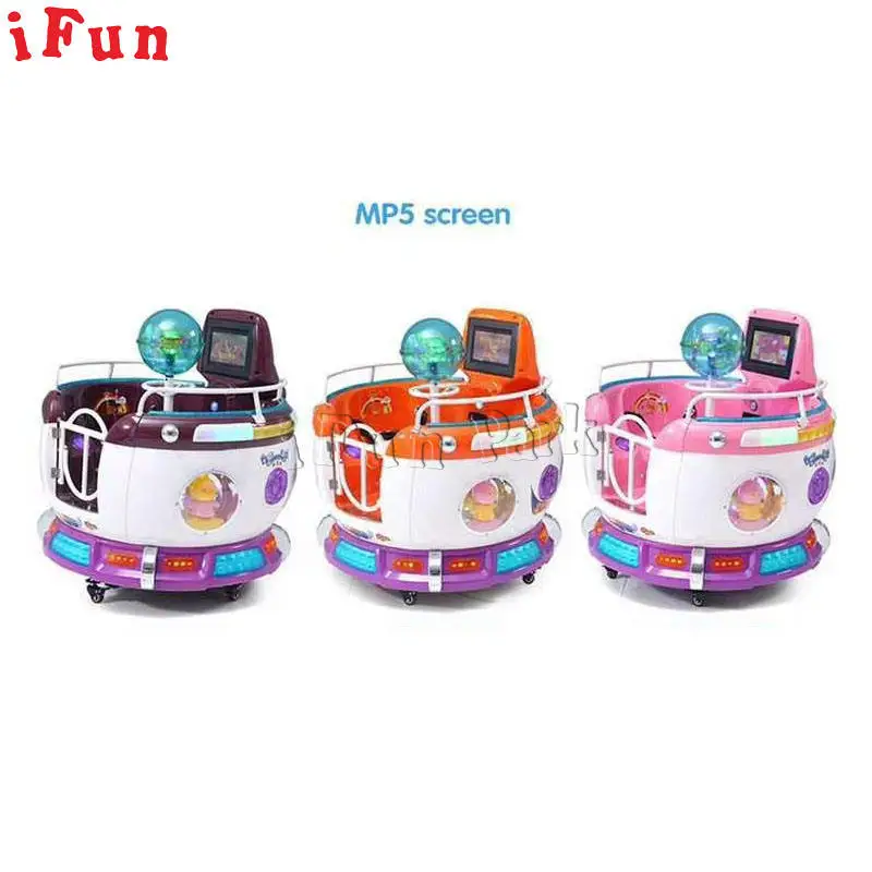 Popular Kids Interactive Games Indoor Electric Video Arcade Swing Rides Music Box has video