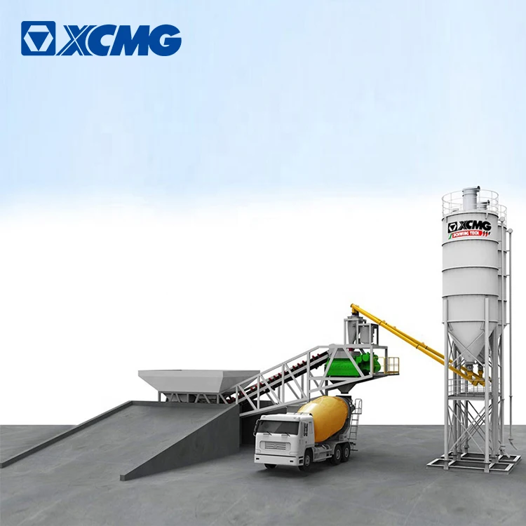  Производитель XCMG цементный смеситель HZS75KY 75m 3/h передвижная бетоносмесительная установка