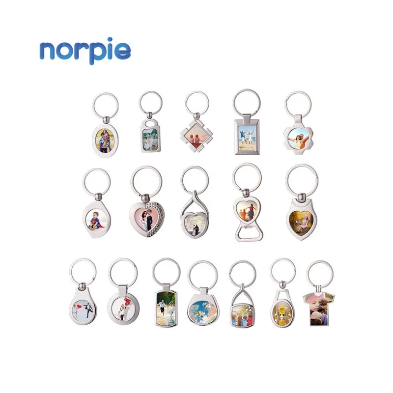 Fast Shipping Key Holder Key Chain Box Package Sublimation Zinc Alloy Keychains
