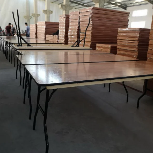 8 to 10 people Flash Furniture Rectangular wood Folding Table for HOTEL USE  ZDLH TOOLS FACTORY