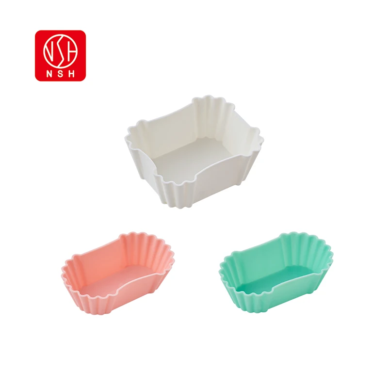 NSH 6134 Japanese bento food dividing dish separator cup bento box in the dish baking cake mold 3pc