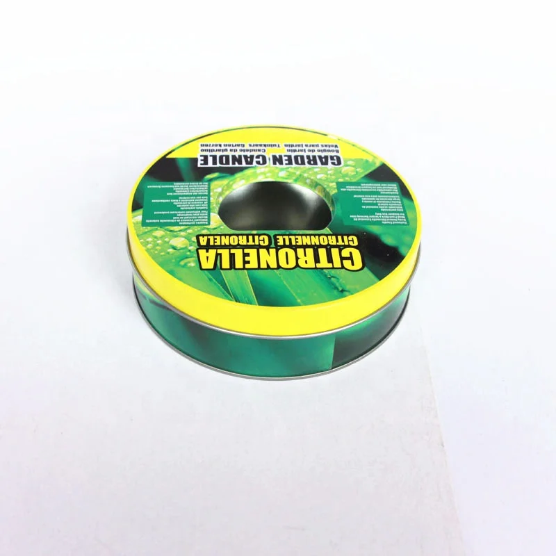 custom round  eco-friendly empty cosmetic candle tin cans cosmetic  tin jars