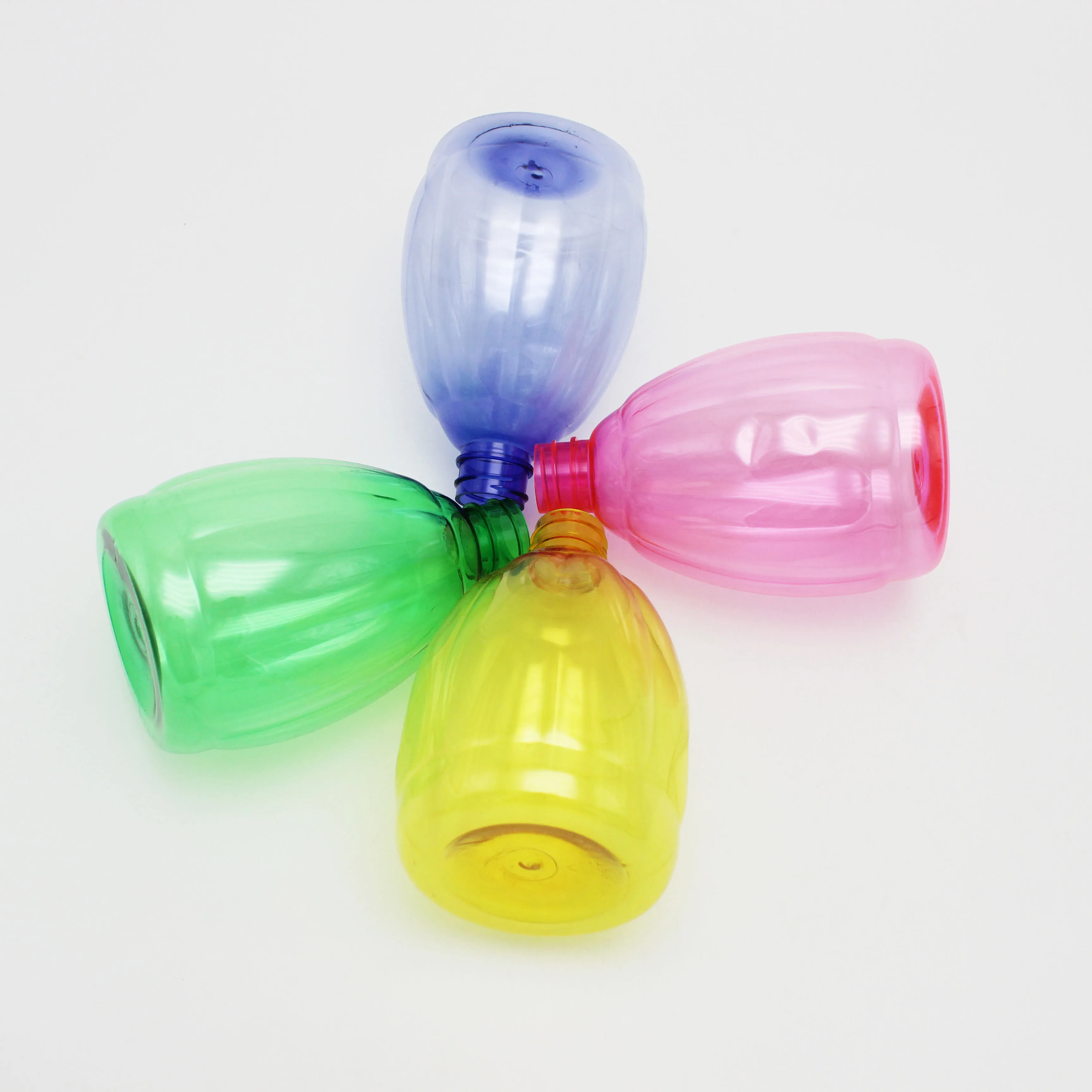 Wholesale empty 500ml Candy-colored Clear watering can Small household spray bottle Hand pressure spray bottle With Plastic pump