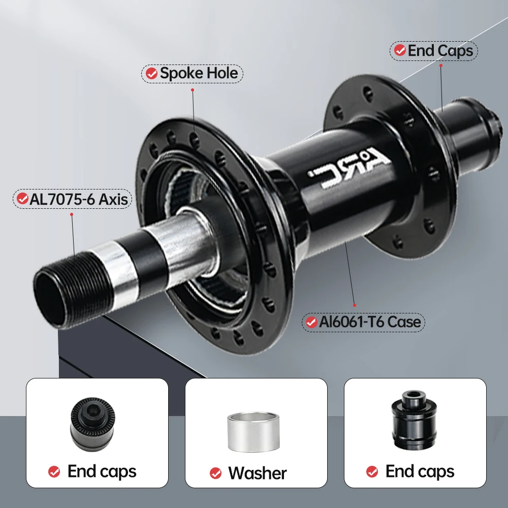 ARC Durable And Light Weight bicycle hubs RT-010F/002R Quick Release 100/130mm  Wheel rear Hub alloy bicycle bearing hub