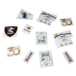 Heat transfer digital printing colorful pentagram pattern iron on neck clothes