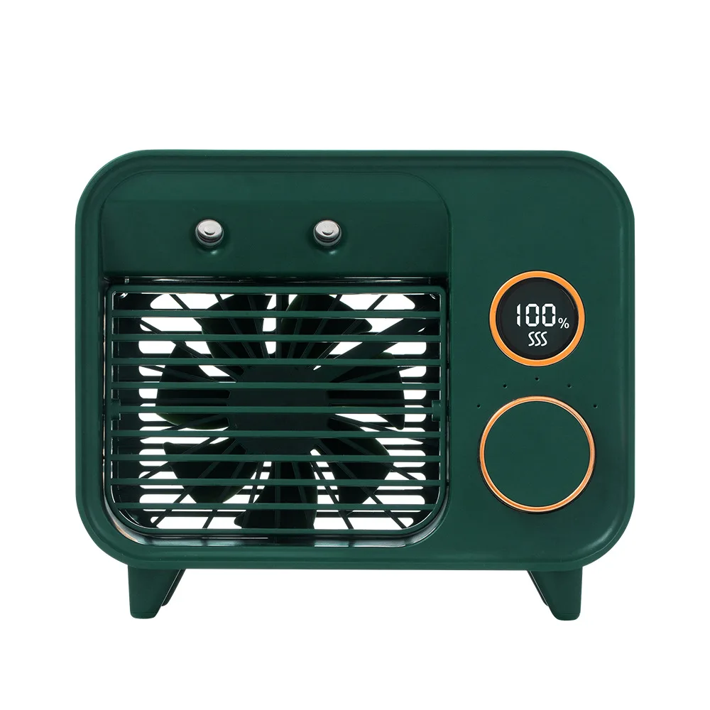 
New product desktop humidifying spray air cooler mini small air conditioning fan indoor silent cooling F853 water cooling fan 