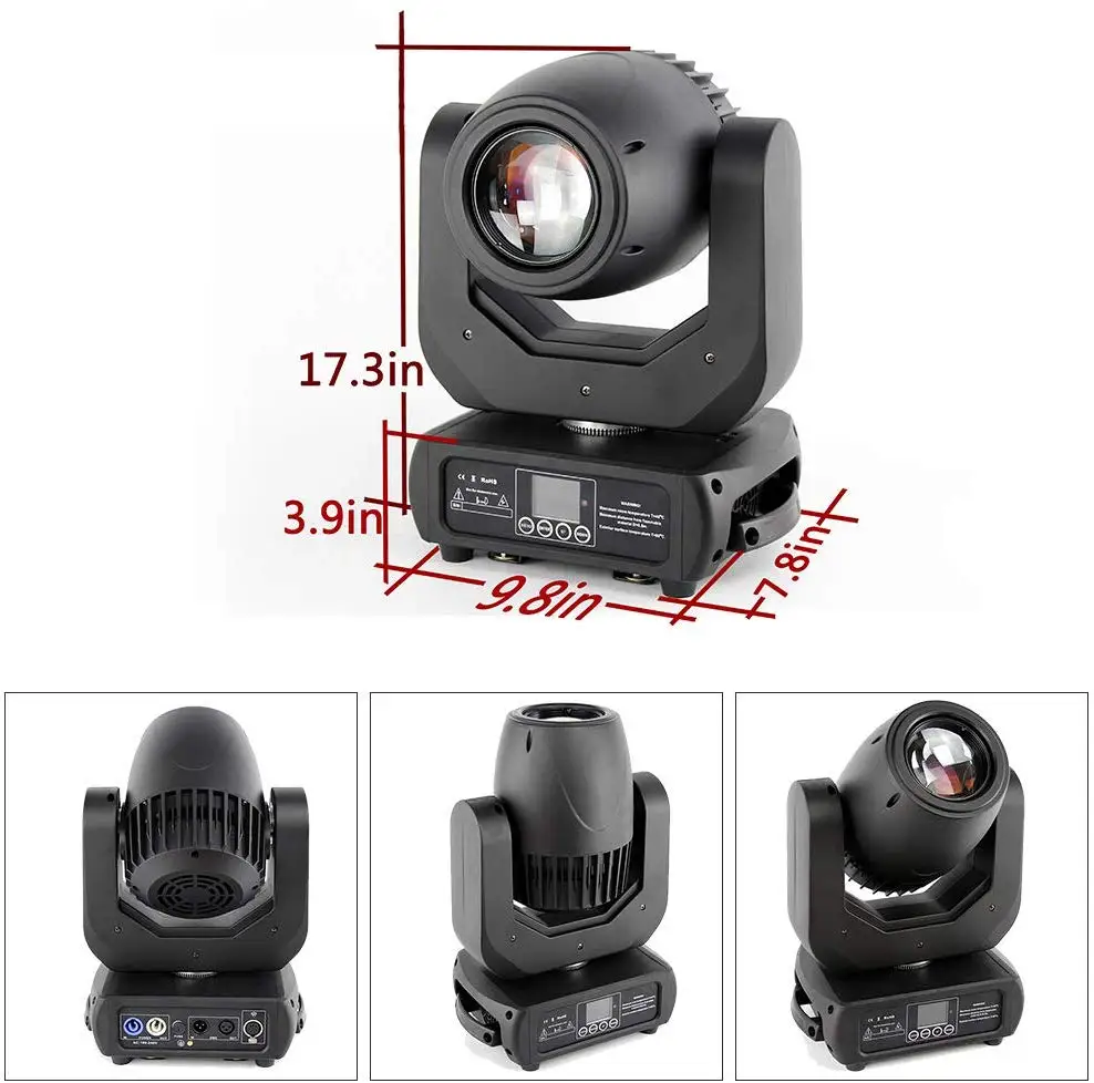 Hot Sale 150W Gobo Prism Dmx Control Led Spot Moving Head Beam Light For Dj Disco