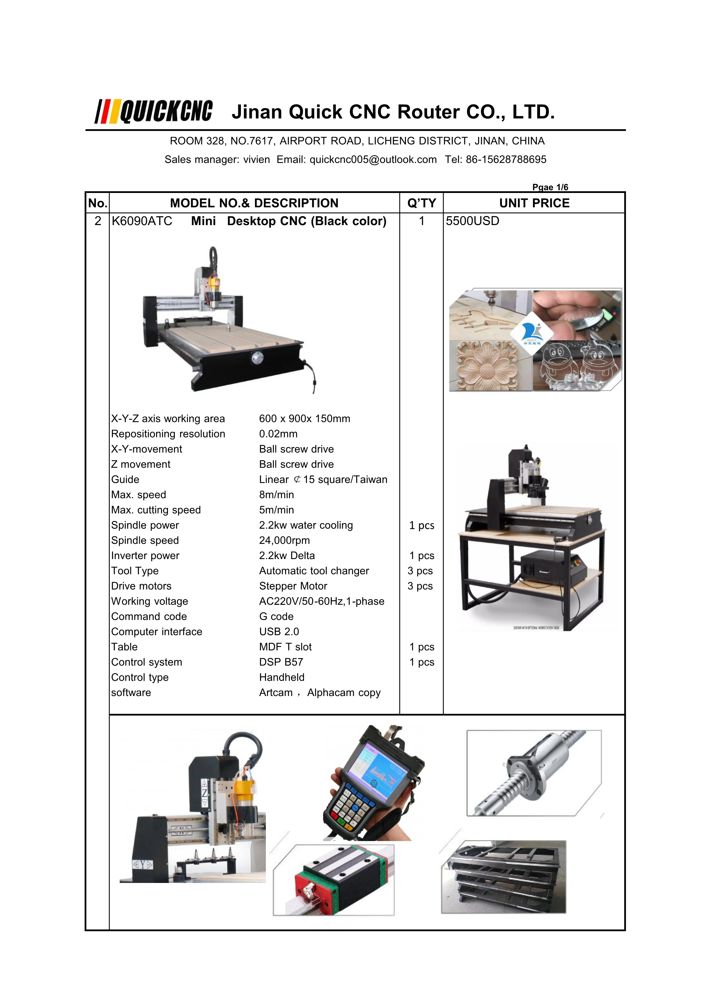 High Speed Mini Desktop Machinery K6090T Wood Engraving Multifunctional Small Woodworking Desktop Cnc Router