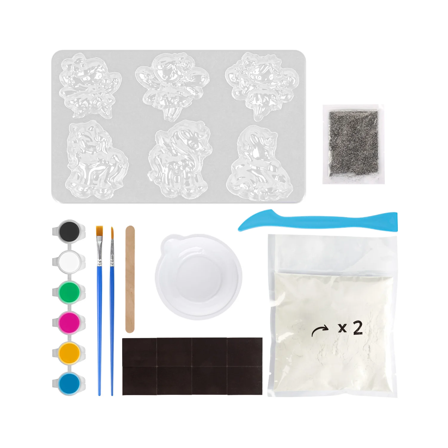 Birthday Holiday Gifts Art And Crafts Kit For Kids 6 PCS Mould Paint Unicorn Fairy Painting Set Toy Plaster DIY Drawing Painting