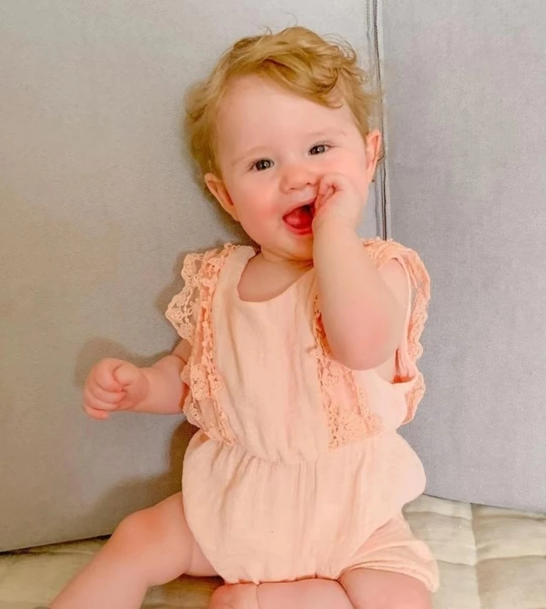 Wholesale Baby Summer Clothes Cotton Short Sleeve New Born Baby Cloth Jumpsuit Candy Color 0-1 Years Baby Infant Romper