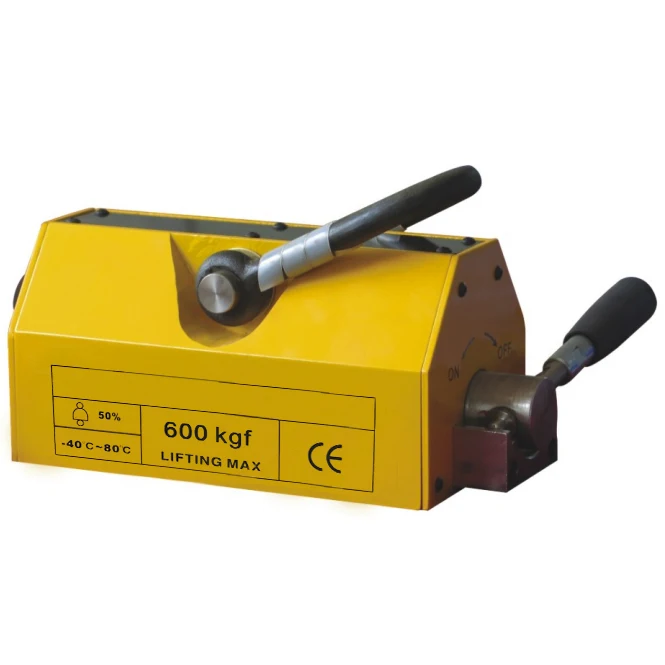 Winchoice 500kg 600kg Permanent Magnet Lifter For Metal Plate/Steel Slab Handling And Transport