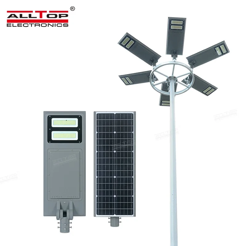 ALLTOP High lumen IP65 outdoor mounted integrated 40 60 100 watt all in one solar led streetlight