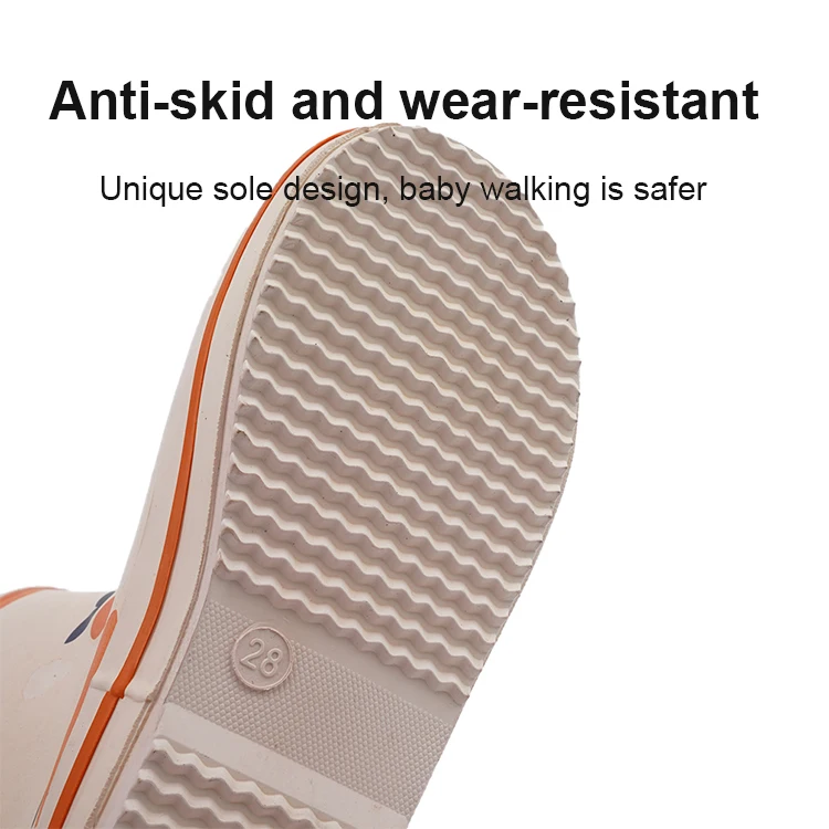 Best Sale Classy Durable Matte Ear Model Three-dimensional Tiles Cat Girl Baby Kid Child Rain Boots Waterproof