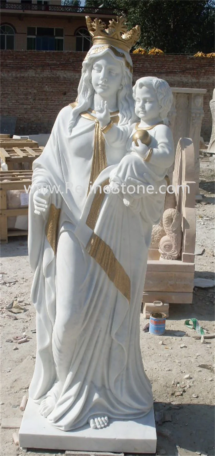 RF открытый сад церковь благословенная medjugorje mary мраморная