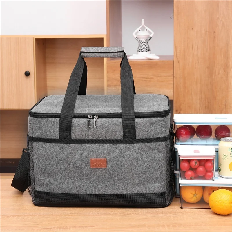 RTS Large Cooler Bag Beer Wine Bag Custom Logo Food Delivery 600D Oxford Cooler Insulated waterproof Insulated Lunch Cooler Bags