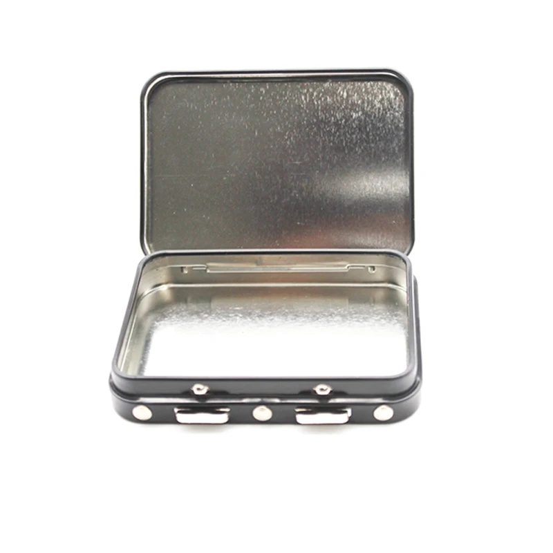 Recyclable Child Resistant Round Tin Mint Airtight Child Safety Tin Case Tin Can With Insert