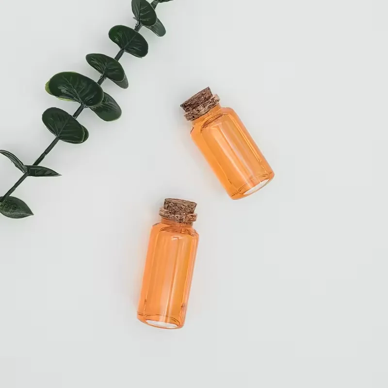 Mini Bottles Wishing Message Glass Bottles Vials Pudding Glass Jar With Cork