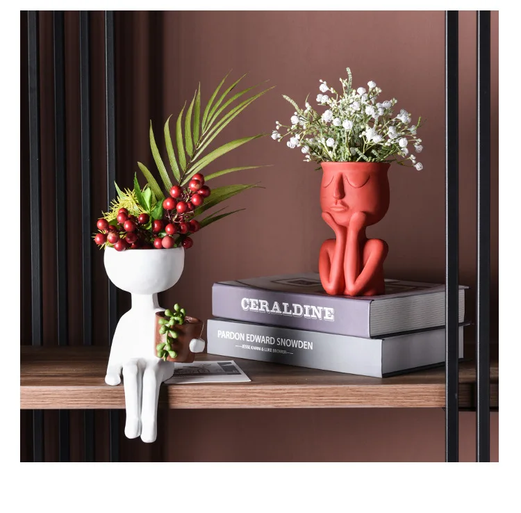 Художественная мебель в скандинавском стиле декоративные поделки абстрактная задача креативная каучуковая ваза аксессуары для интерьера