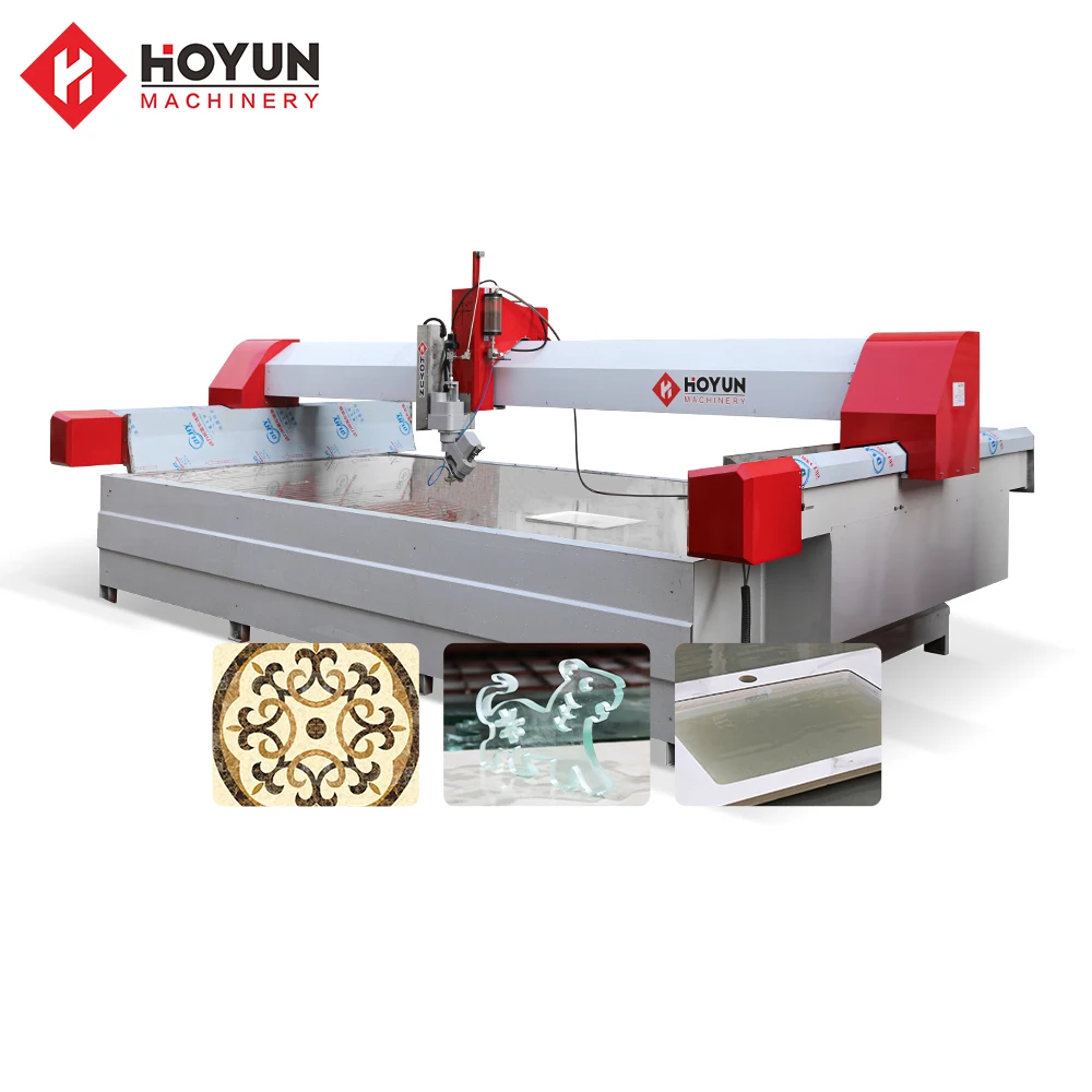 Hongyi cnc каменный мраморный стол и керамическая плитка Водоструйная режущая машина маленький