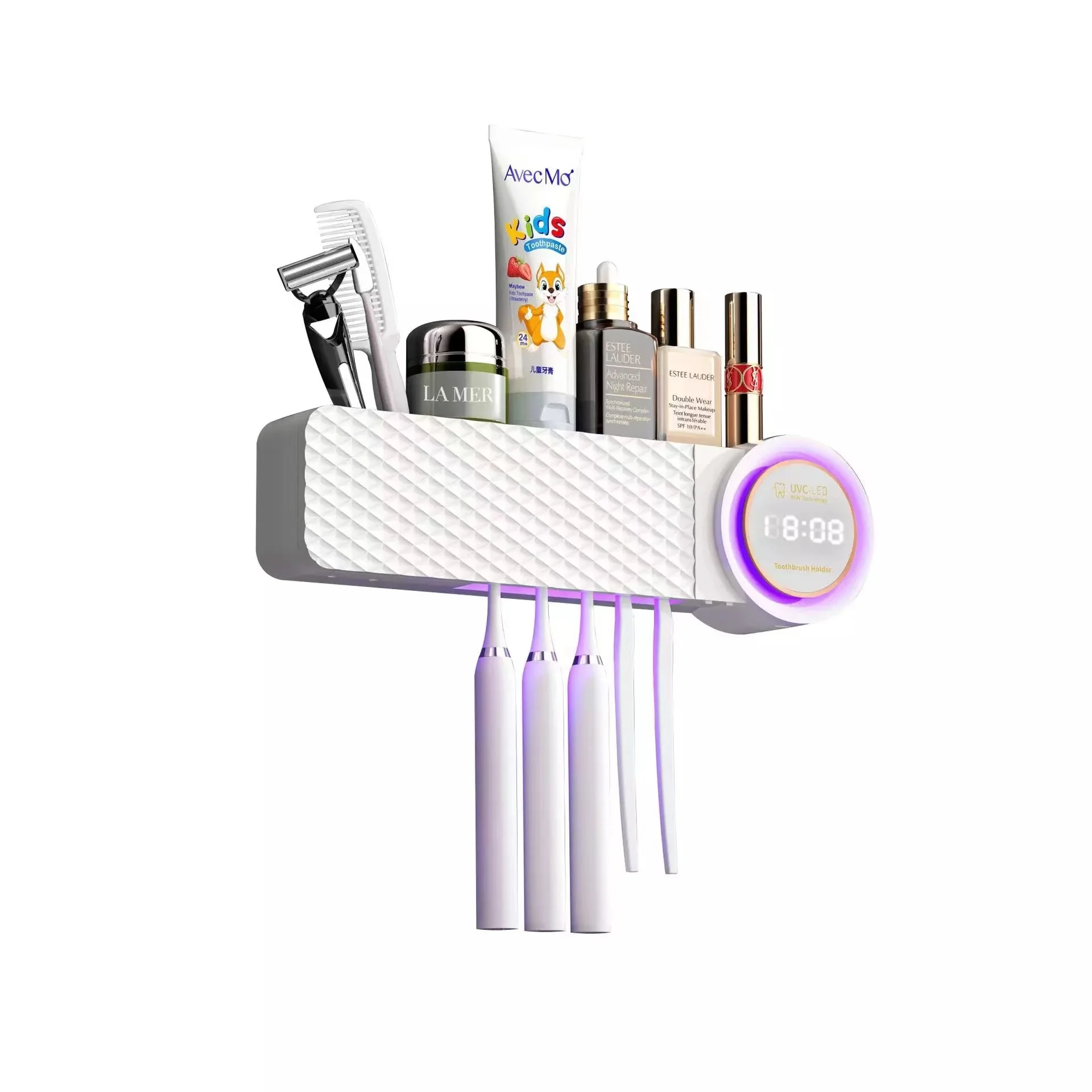 Toothbrush Sterilizer Toothbrush Sterilizer 2 In 1 Bathroom Electric 99.9 UVC Disinfection Toothbrush