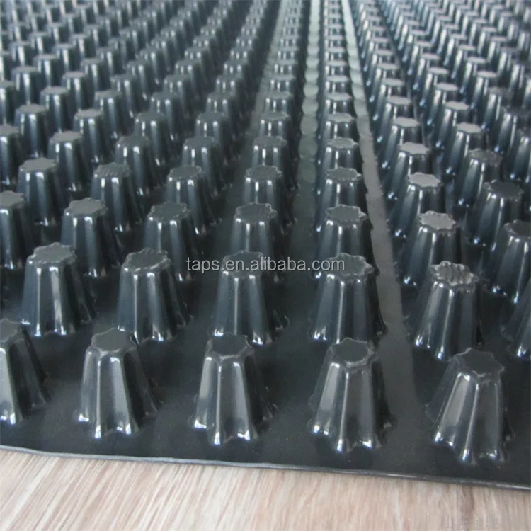 Plastic Dimpled Foundation Membrane/ Dimple Waterproof HDPE Drain Board