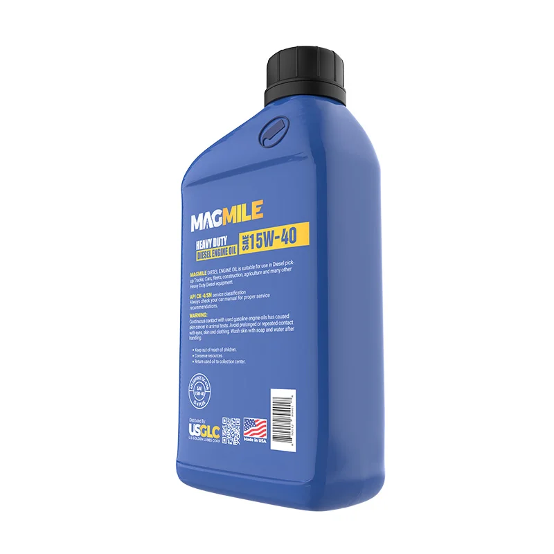 American Brand  MAGMILE Diesel Engine Oil 15W-40 Motor Oil ,  Wholesale Price 1 Quart ( Pack of  12)