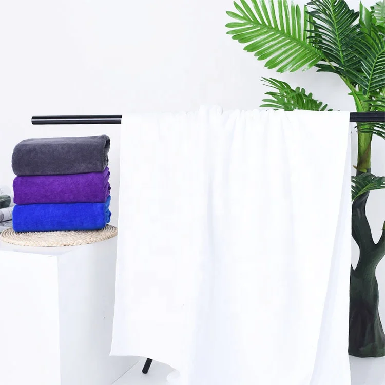 high quality microfiber fabric  bath towel face hand towel set soft and comfortable