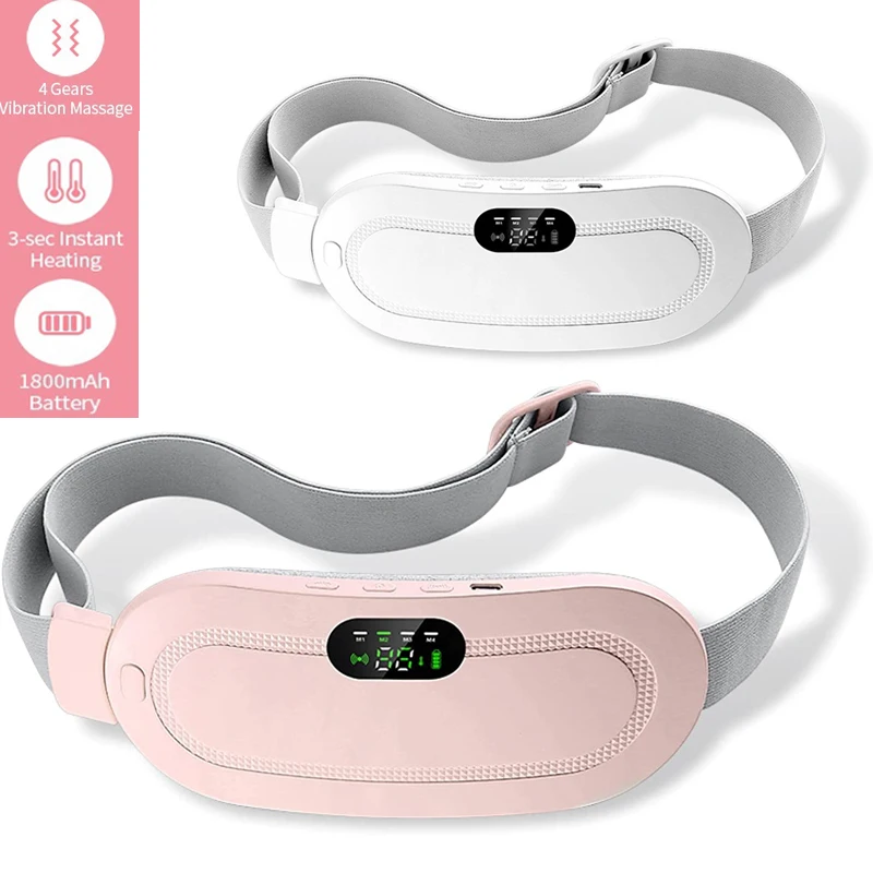 Dropshipping Products 2024 Portable Electric Menstrual Heating Pad Warm Palace Waist Massager Belt