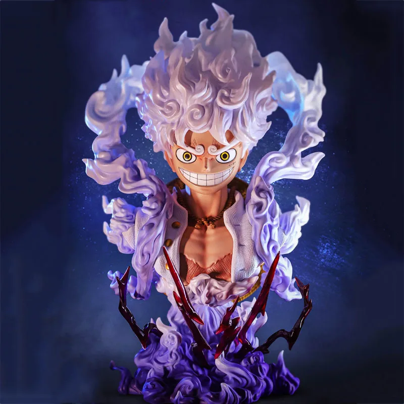Фигурка Аниме One Piece 18 см Sun God nikgear 5 Luffy экшн-Фигурка Обезьяна D статуя бюста ПВХ Коллекционная модель