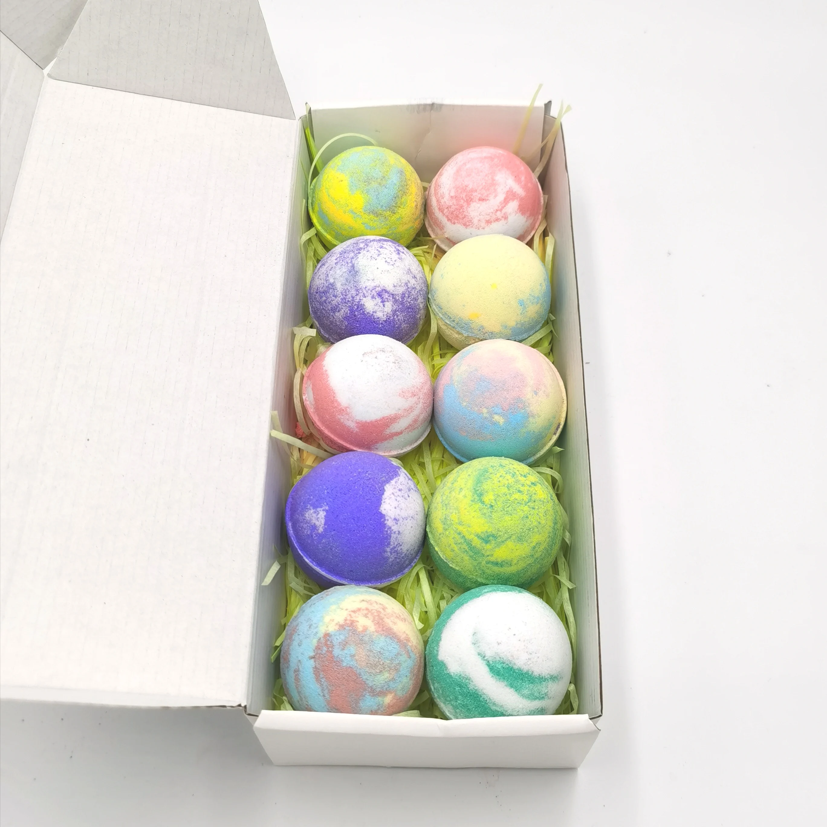 Wholesale Private Label foaming bath colorant bubble natural vegan organic CBD bath bombs gift set