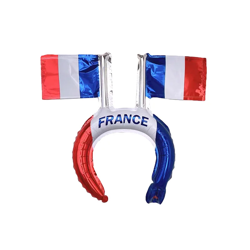 Qatar World 2022 Cup national flag Soccer Theme Party Headband Foil Balloon