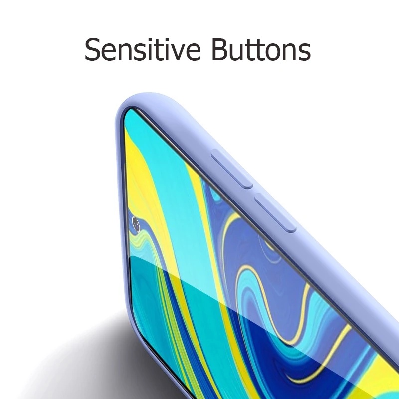 Full Cover Anti-Fingerprint Soft Liquid Silicone Phone Case For Xiaomi Redmi Note 9S 9 Pro Max Mi Note 10 Lite
