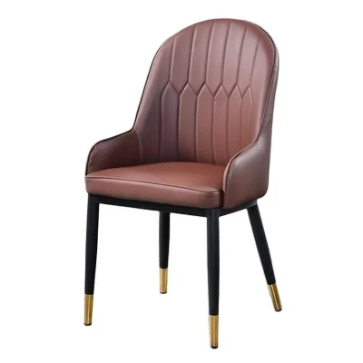 buy living room furniture modern chair cafe chair white leather elegant modern lounge chair in metal and leather from China