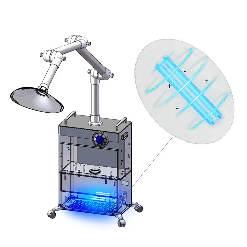 
Oral Surgical Aerosol Suction Unit Dental Suction Machine with Aluminum Alloy Arm 