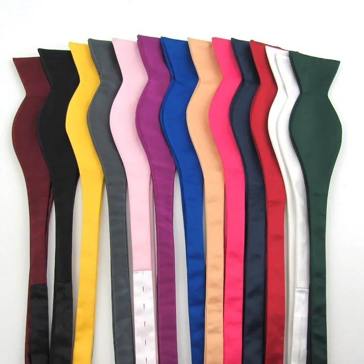 JINJIE новый классический деловой Ручной Работы Регулируемый однотонный галстук-бабочка для мужчин