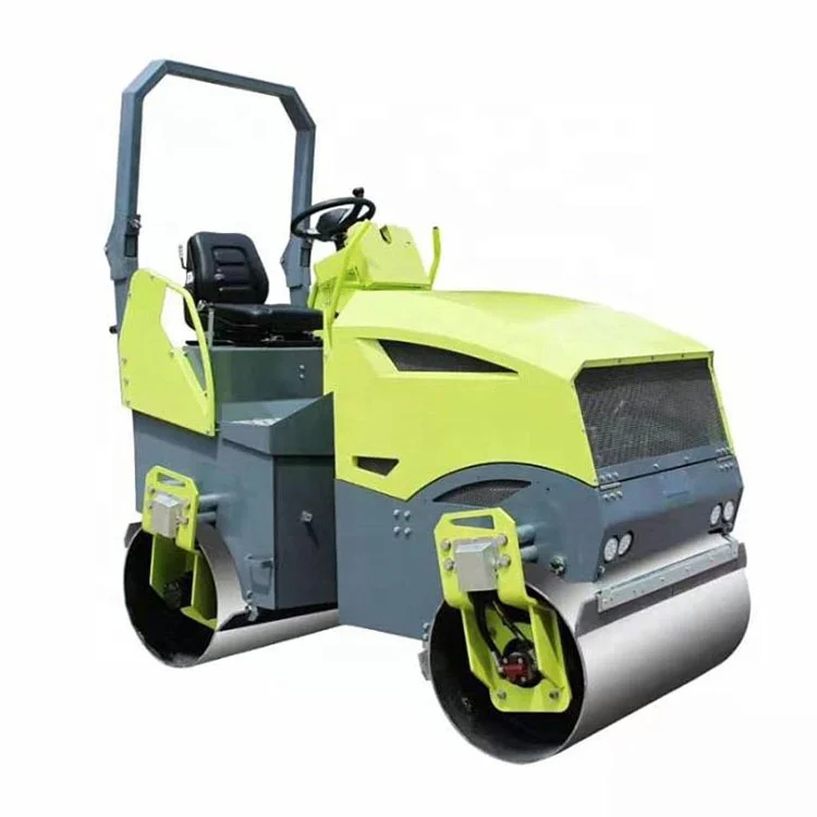 Full hydraulic two ton riding roller factory direct sales backfill project small double steel wheel vibration 3 ton roller