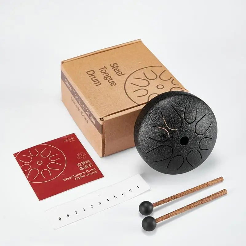 byla new arrival 4.5inch 8 notes steel tongue drum chakra  singing bowl set for kids