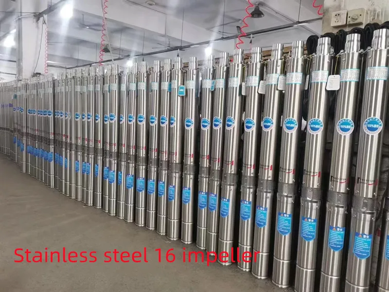 High pressure 300m150m stainless steel deep well submersible pump household small 2 inch well pump
