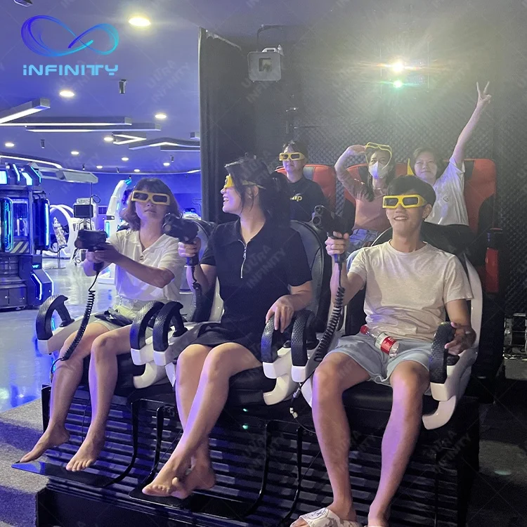 Infinity 4D 5D 6D 7D Hologram Projector 6 Seats Mobile Cinema Truck 5D 7D Games Cinema Truck Mobile For Mobile Amusement Park