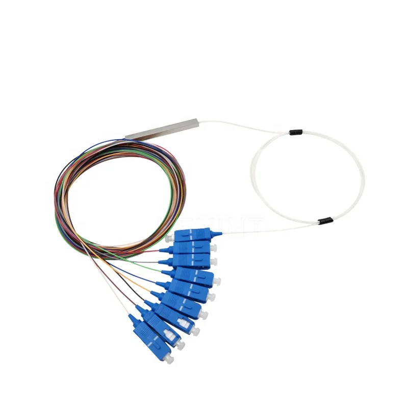 KEXINT FTTH Gpon Epon волоконно-оптический ПЛК-сплиттер с коннектором 0 9 мм G657A1 1x8 SC UPC