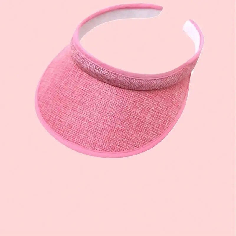 Женская и детская летняя шляпа с большими полями солнцезащитным козырьком однотонная для гольфа тенниса пляжа застежкой-молнией женщин девочек